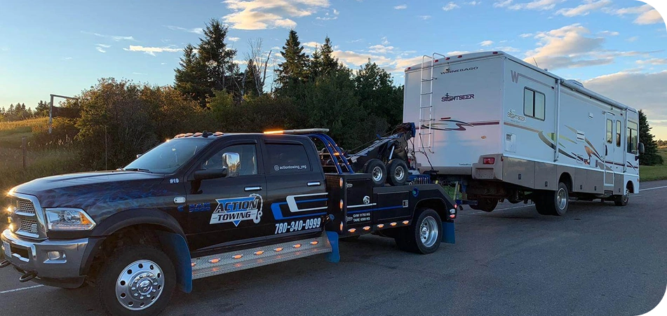 Tow truck serving Edmonton area