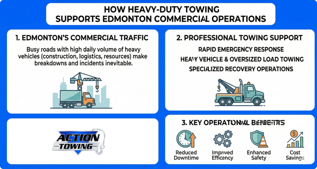 How Heavy Duty Towing Supports Commercial Operations in Edmonton